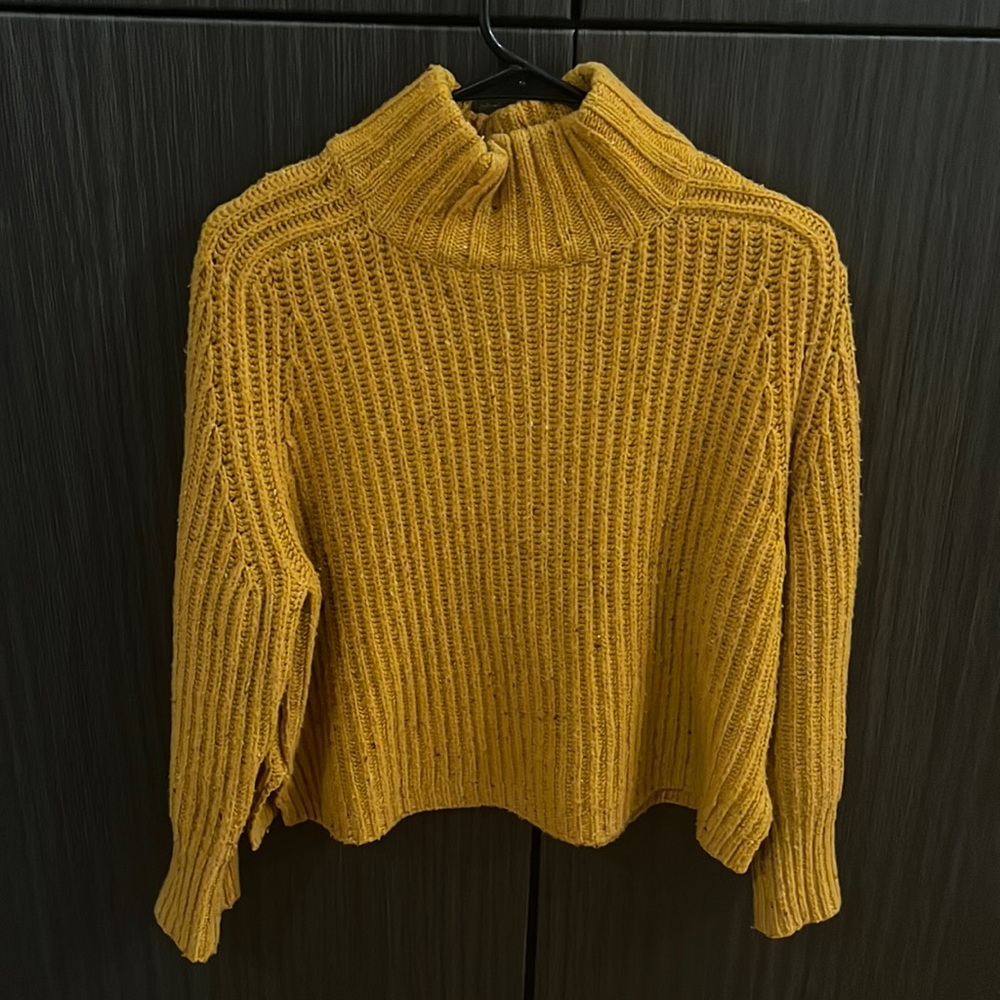 Silence and Noise Turtle Neck Sweater (Mustard)